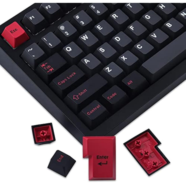 Evil Dolch Keycaps Double Shot 170 Keys Cherry Profile ABS Keycaps for MX Switches ISO/ANSI Layout Mechanical Keyboard
