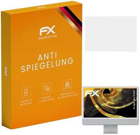 atFoliX Screen Protector compatible with Apple iMac 24 2021 Screen Protection Film, anti-reflective and shock-absorbing FX Protector Film