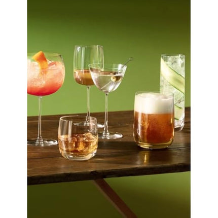 LSA International Borough Tumbler 300 ml Clear | Set of 4 | Dishwasher Safe | BG02