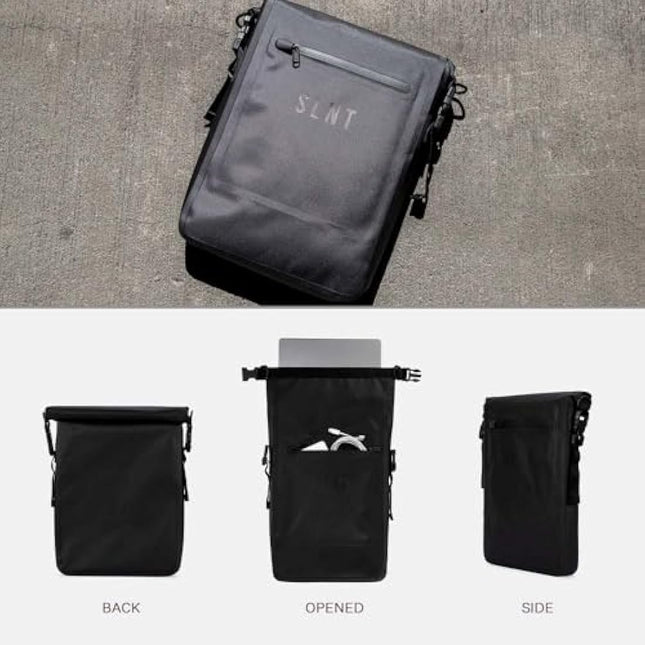 SLNT Waterproof Faraday Dry Bag with Silent Pocket - Military-Grade Nylon Faraday Bag - RFID Signal Blocking Dry Sack/Waterproof Laptop Backpack Protects from Water, Spying, Hacking (6 Liter)