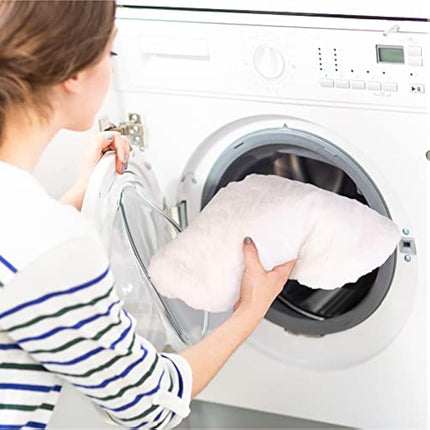 BingoPaw Elevated Dog Sofa Bed: L Shaped Raised Dog Lounger Couch with Durable Wooden Legs - Nordic Plush Fur Pet Chair Bed with Soft Removable Cushion Mat and Pillow M(70x40cm