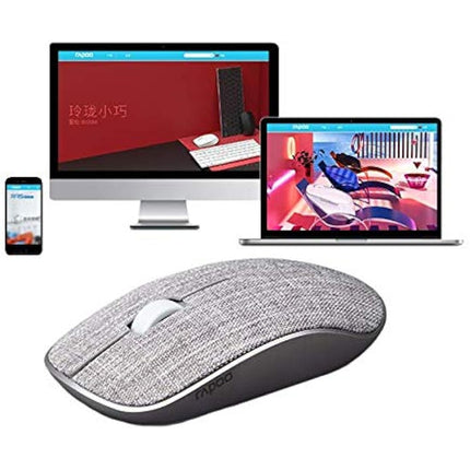 Rapoo M200 Plus Silent Multi-mode Wireless Mouse, Grey