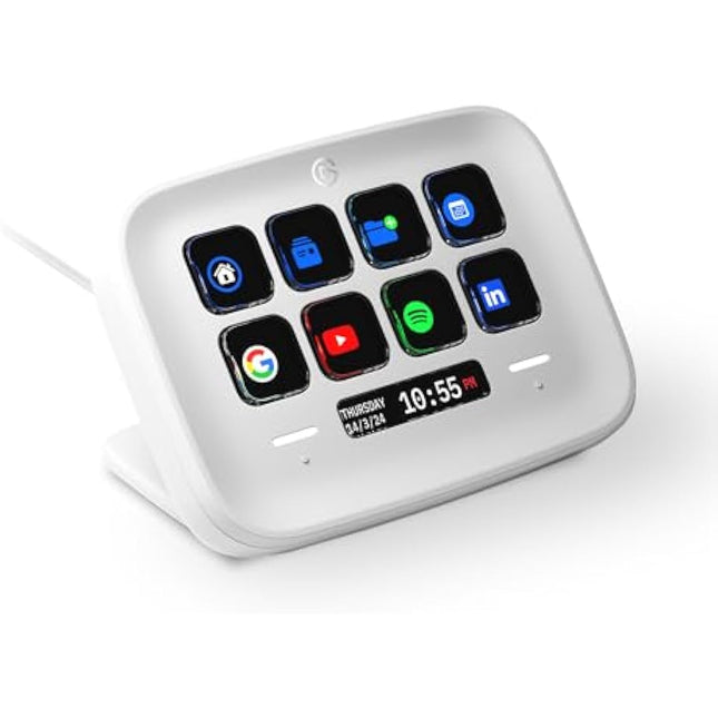 Elgato Stream Deck Neo – 8 Customizable Keys, 2 Touch Points, Speed Through Tasks & Workflows - Control Word, Excel, PowerPoint, Teams, Zoom, Spotify and more, Drag-’n-Drop Setup - Works with Mac & PC