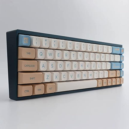 Tsungup Keycaps - DYE-Sub -PBT Keycaps - English (US) Layout - XDA Profile - 138 Key - MX Stems - for Mechanical Keyboards - Soy Milk
