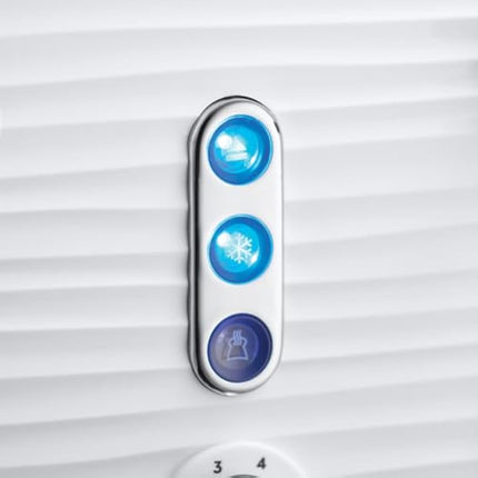 Russell Hobbs Inspire 4 Slice Toaster (Extra wide slots, High lift feature, 6 Browning levels, Frozen/Cancel/Reheat function with Blue LED illumination, 1800W, White textured high gloss) 24380