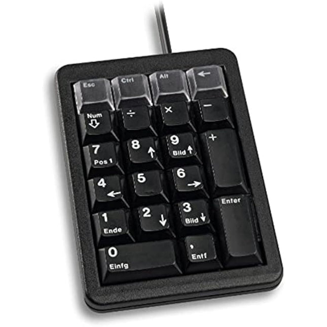 CHERRY G84-4700, Programmable Keypad, US-Layout with Numeric Keypad, Wired (USB-Connection), Plug & Play, Mechanical CHERRY ML Switches, Black
