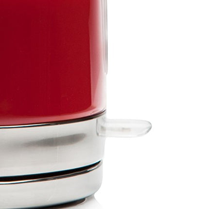 Haden Jersey Red Kettle - 1.5L Temperature Gauge & indicator Light - Electric 3000w Rapid Boil Auto Shut-off, Boil-dry Protection, Stainless Steel