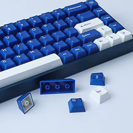 JakeTsai Clear Keycaps, 140 Keys Custom PC Transparent Keycaps Set for Gateron/Kailh/Akko Cherry MX Switches Mechanical Keyboard