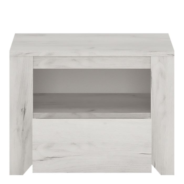 Angel Package - 1 Drawer Bedside Cabinet + 2+3 Chest of Drawers + 2 Door 2 Drawer Fitted Wardrobe in White Marble Effect