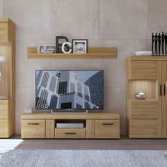 Cortina 2 Door 1 Drawer Wide TV Cabinet in Grandson Oak Furniture To Go Ltd