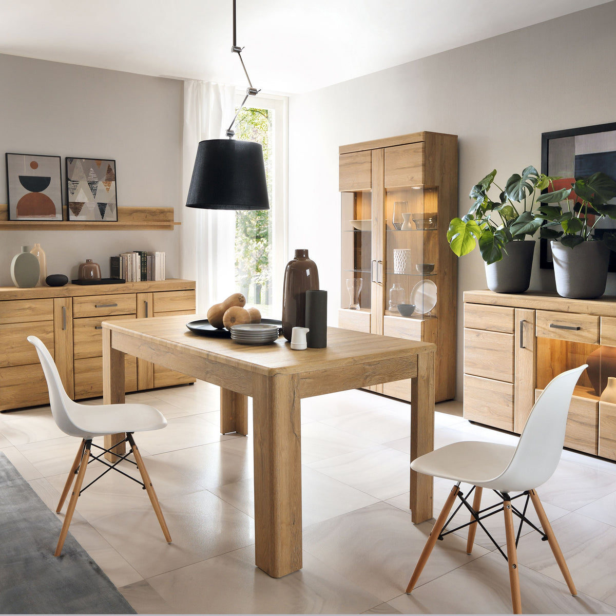 Cortina Extending Dining Table 160-200cm in Grandson Oak Furniture To Go Ltd