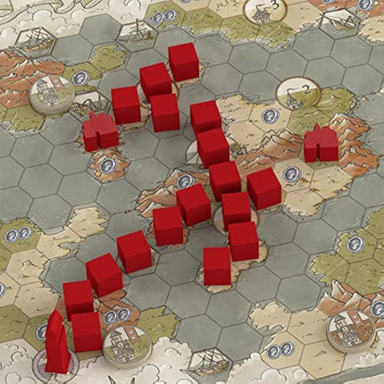 Alderac Entertainment Group | The Guild of Merchant Explorers Board Game in English for All Family | Strategic and Competitive Game for 1-4 Players | Establish New Cities