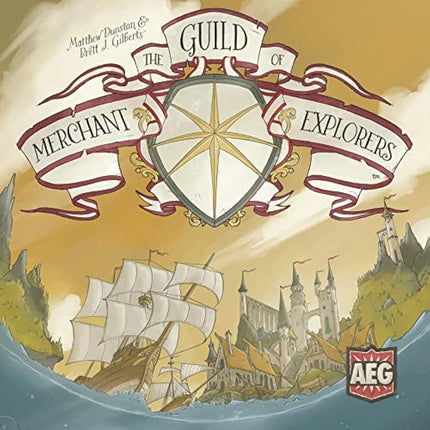 Alderac Entertainment Group | The Guild of Merchant Explorers Board Game in English for All Family | Strategic and Competitive Game for 1-4 Players | Establish New Cities