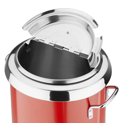 Buffalo Red Soup Kettle with Handles 57L / 348X255mm Stainless Steel Electric