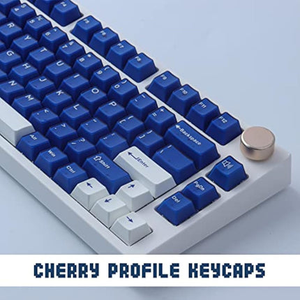 JakeTsai Clear Keycaps, 140 Keys Custom PC Transparent Keycaps Set for Gateron/Kailh/Akko Cherry MX Switches Mechanical Keyboard