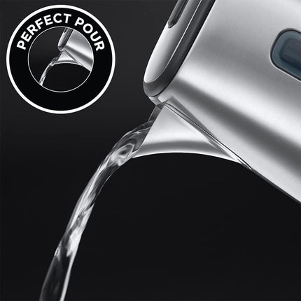 Russell Hobbs Eclipse Stainless Steel & Midnight Blue Ombre 1.7L Electric Cordless Kettle (Quiet & Fast Boil 3KW, Removable washable anti-scale