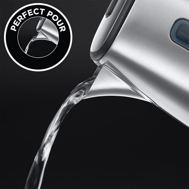 Russell Hobbs Eclipse Stainless Steel & Midnight Blue Ombre 1.7L Electric Cordless Kettle (Quiet & Fast Boil 3KW, Removable washable anti-scale