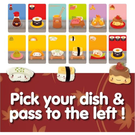 Gamewright , Sushi Go , Card Game , Ages 8+ , 2-5 Players , 15 Minutes Playing Time