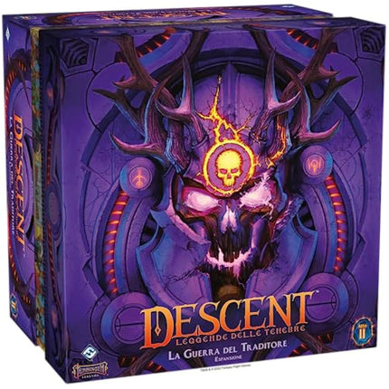 Asmodee - Descent, Legends of Darkness: War of the Traitor - Board Game Expansion, 1-4 Players, 14+ Years, Italian Edition