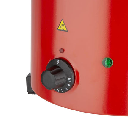 Buffalo Red Soup Kettle with Handles 57L / 348X255mm Stainless Steel Electric