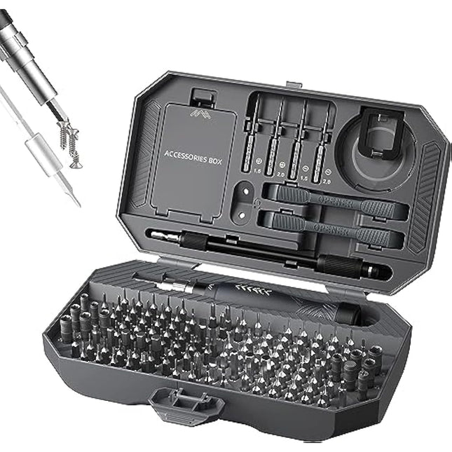 Adjustable Precision Screwdriver Set, Laptop Scredriver, JAKEMY 164 in 1 Professional Computer Repair Tool Kit with T5 T6 Torx Screwdriver for Phone/Glasses/Watch/RC Car/Xbox