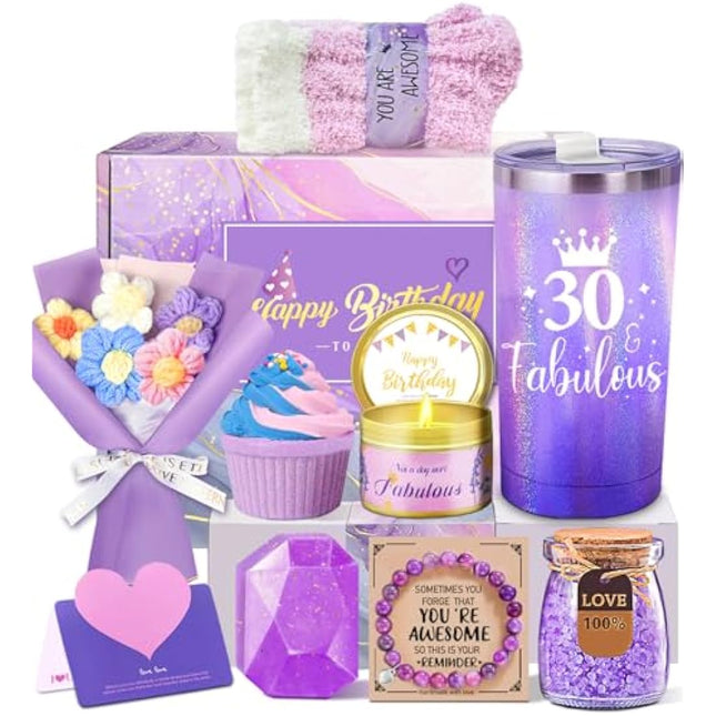 Awfrky 30th Birthday Gifts for Women: Presents, Gift Ideas, Funny Hamper for Her Mom, Wife, Aunt, Best Friend, Sister