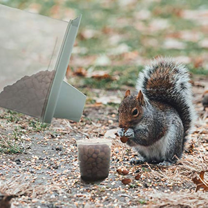 Citylife 2 Pack Dog Food Storage Container Airtight Cat Pet Food Storage Container with Measuring Cup Pour Spout Food Dispenser for Dog Cat Bird, 18.8 * 9.2 * 30 cm, 2 * 2.3 L (Green)