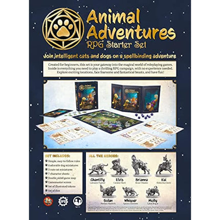 Animal Adventures: Starter Set - Beginners Roleplaying Tabletop Game 5E Compatible