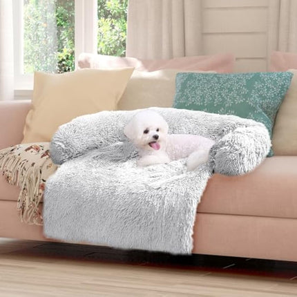 ANWA Dog Sofa Bed Cover - Soft Plush Furniture Protector Mat for Dogs, Washable Couch Cushion With 40'' x 40'' x 6'' Dimensions
