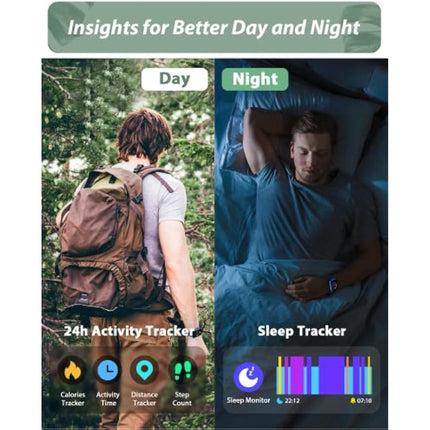 Smart Watch for Men Women (Answer/Make Call), Alexa Built-in, 1.8" Touch Screen Fitness Watch with SpO2 Heart Rate Sleep Monitor, 100 Sport, IP68 Waterproof Step Counter Smart Watch for iPhone Android