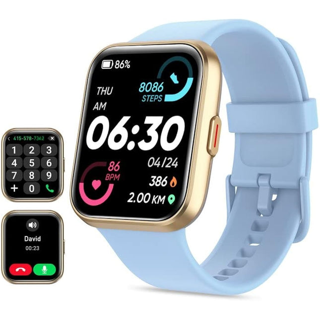 Smart Watch for Women(Answer/Make Call), Alexa Built-in 1.8" Touch Screen Fitness Watch with SpO2 Heart Rate Sleep Monitor, 100 Sport, IP68 Waterproof Step Counter Ladies Smartwatch for iPhone Android