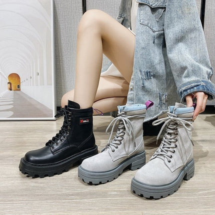 Female British Style Martin Boots