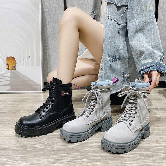 Female British Style Martin Boots