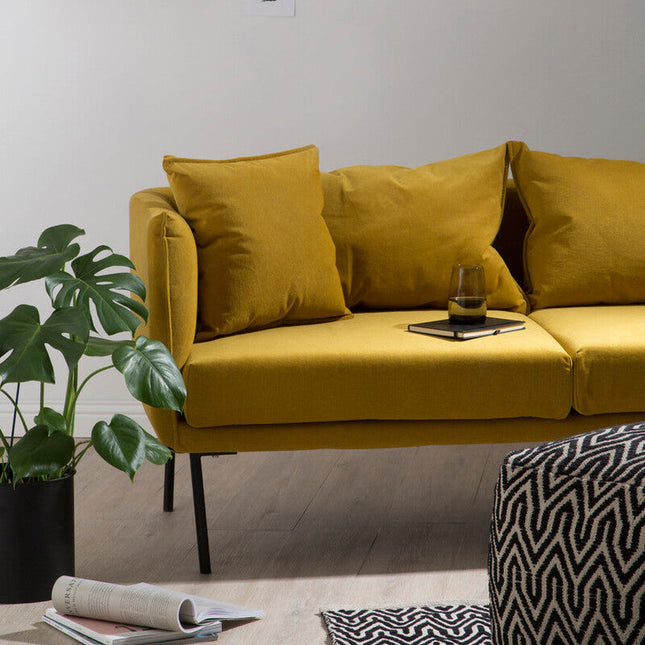 2 Seater Yellow Sofa, Kolding