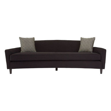 3 Seater Black Dimity Fabric Sofa, Rania