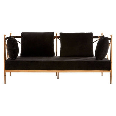 2 Seater Rose Gold Lattice Arms Sofa, Novo