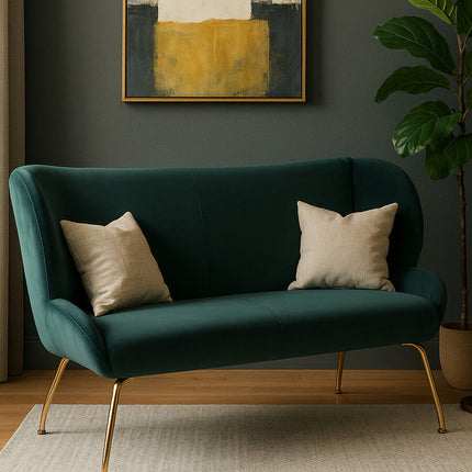 2 Seater Green Sofa, Kolding