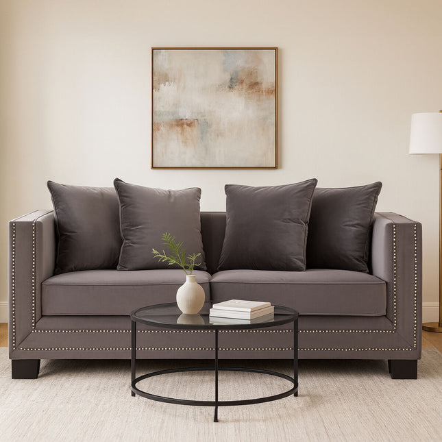 2 Seater Viola Brown Sofa, Sofia