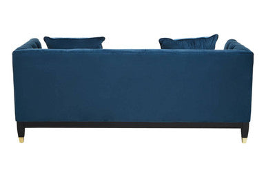 2 Seater Navy Fabric Sofa, Sefira