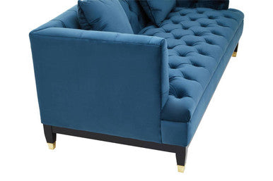 2 Seater Navy Fabric Sofa, Sefira