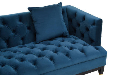 2 Seater Navy Fabric Sofa, Sefira