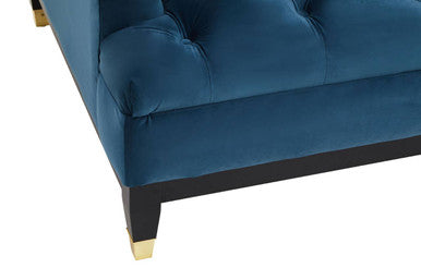 2 Seater Navy Fabric Sofa, Sefira