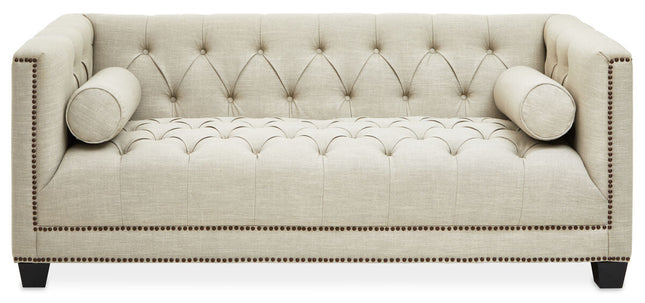 2 Seater Stone Fabric Sofa, Surina