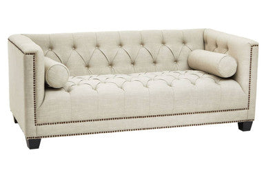 2 Seater Stone Fabric Sofa, Surina