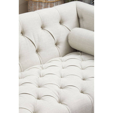 2 Seater Stone Fabric Sofa, Surina