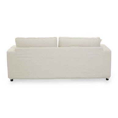 3 Seater Cream Fabric Sofa, Valensole