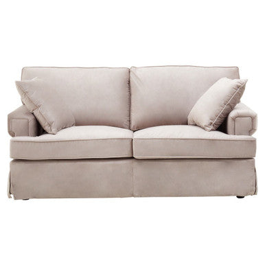 2 Seater Mink Velvet Sofa, Ralph