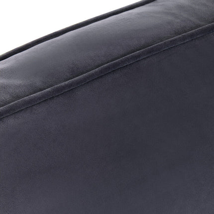 3 Seater Black Velvet Sofa, Ralph