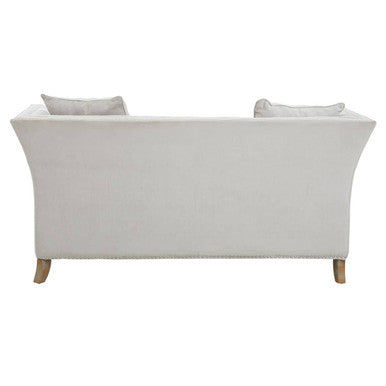 2 Seater Grey Fabric Sofa, Sutton