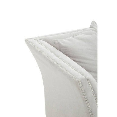 2 Seater Grey Fabric Sofa, Sutton